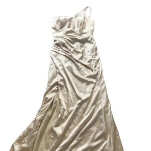 Elegant Cream Evening Gown / Bridesmaids Dress